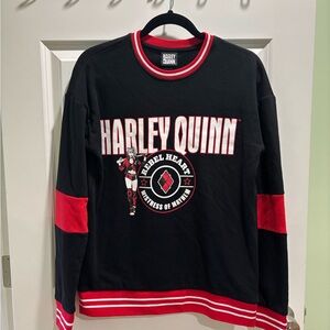 Harley Quinn Black and Red Sweatshirt